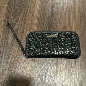 Kenneth Cole Reaction Black Wallet Wristlet